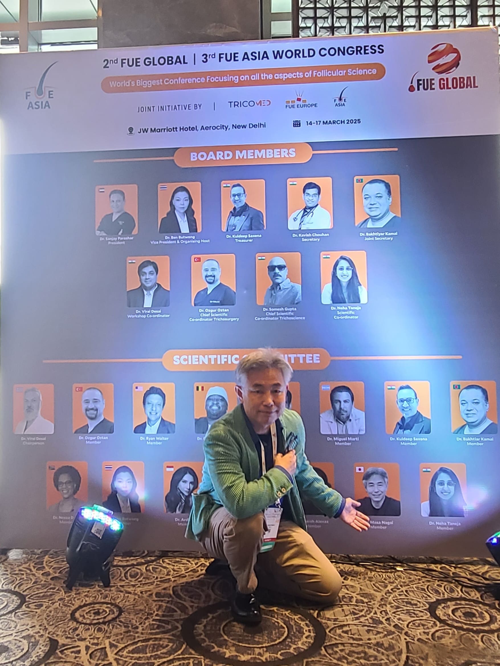 2025.03.16 長井医師 インド デリーで開催されたFUEASIAで講演・公開オペを行いました